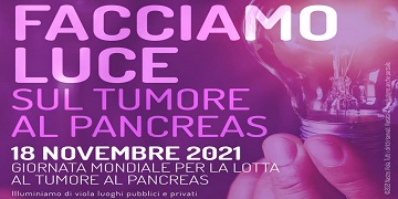 Giornata mondiale sul tumore al pancreas, Pomezia si illumina di viola