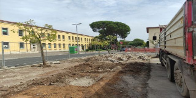 Iniziati i lavori di sistemazione del parcheggio di Piazza Bassanetti