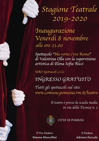  Teatro a Pomezia e Torvaianica. Doppio palcoscenico per la stagione 2019/2020