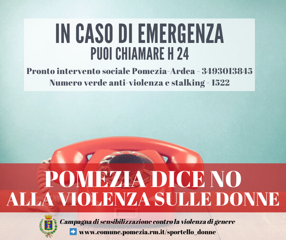 Pomezia dice NO alla violenza sulle donne