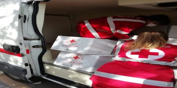 Emergenza Coronavirus. Famiglie in difficoltà, la Croce Rossa distribuisce 88 pacchi alimentari