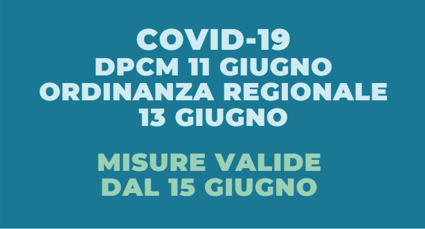 Emergenza Coronavirus, DPCM 11 giugno e nuova Ordinanza Regione Lazio: tutte le misure in vigore da oggi