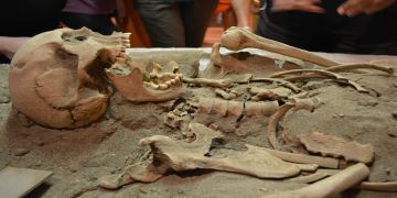 Archeologia a Pomezia, uno scheletro umano del periodo tardo antico perfettamente conservato al Museo Lavinium. Al via il progetto di ricerca tra il Comune di Pomezia e l’Università di Valencia.