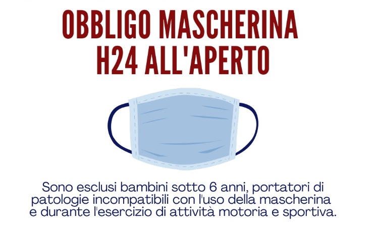 Emergenza Coronavirus, mascherine obbligatorie anche all'aperto nella Regione Lazio