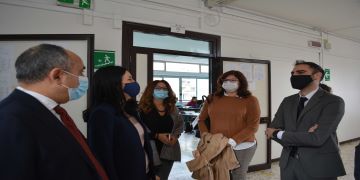 La Ministra Azzolina in visita all'Istituto Copernico di Pomezia. Il Sindaco: “La conferma che l'attenzione per le scuole del nostro territorio è molto alta”