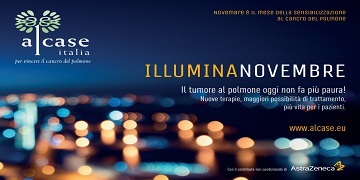 Pomezia, il Comune aderisce alla Campagna Illumina Novembre di Alcase: illuminata di bianco la Torre civica per sensibilizzare sul tumore al polmone