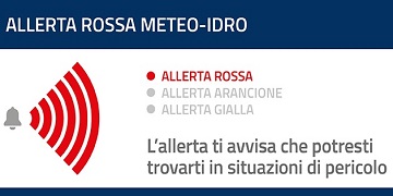 Avviso di condizioni meteo avverse. Domani allerta rossa per temporali. Il Sindaco Zuccalà ai cittadini: “Massima attenzione, evitare spostamenti non necessari”
