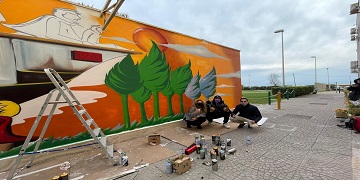 Pomezia, il movimento artistico della street art invade la Città
